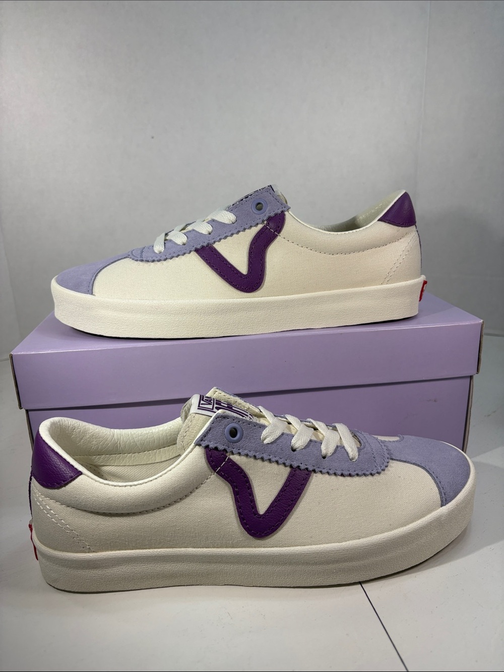 NWT Vans Sport Tri-Tone Purple Sneakers Women’s 7.5 - Picture 2 of 10